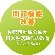 関節機能改善